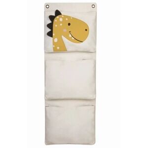 Mona B Dinosaur Wall Hanging Storage Organizer Bag With 3 Pockets